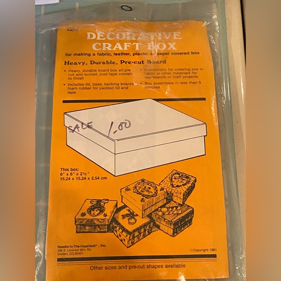 Vintage Quality Decorative Craft Box - Picture 1 of 3